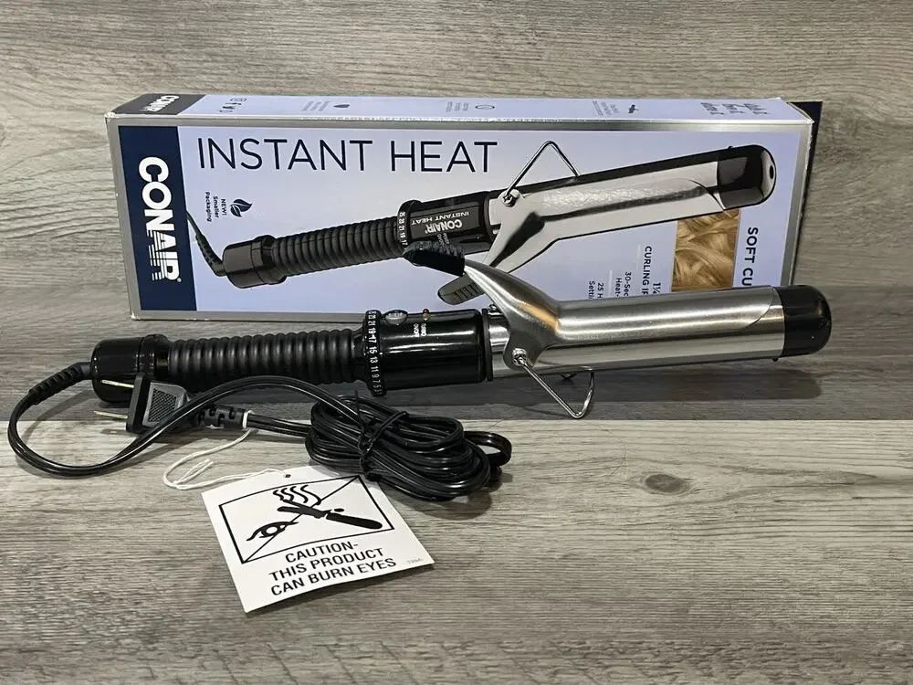 NEW Conair Instant Heat Curling Iron 1-1/4